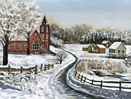 WL260 - Winter Village - 18x12 Online Sale