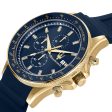 Maserati Sfida 44mm Blue Gold Chronograph Watch Discount