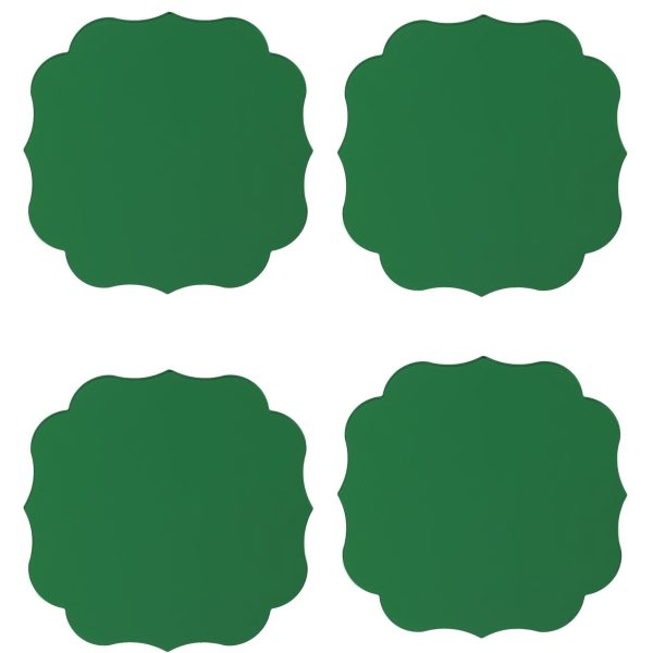 Mario Luca Giusti Acrylic Coasters Set of 4 Pcs Green Sale