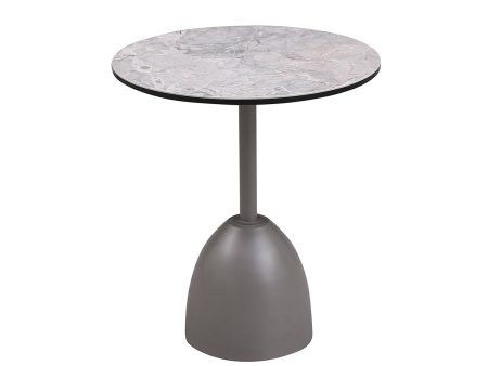 MESA DE CENTRO CON TOPE DE CERAMICA Y BASE GRIS CHAMPAN Discount