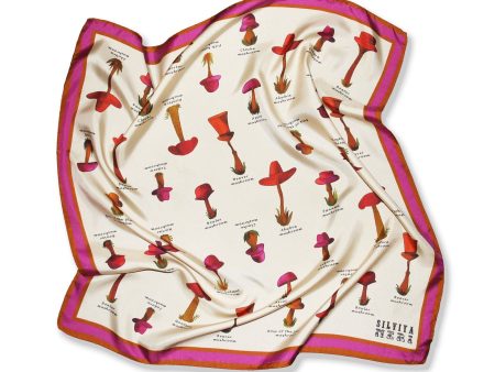 Mushroom Varieties Silk Scarf By Silviya Neri Fashion