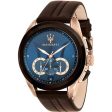 Maserati Traguardo 45mm Blue Watch For Discount