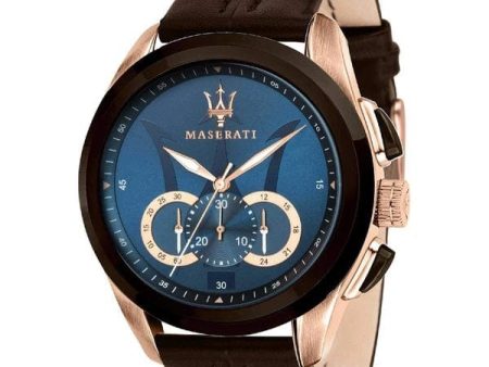 Maserati Traguardo 45mm Blue Watch For Discount