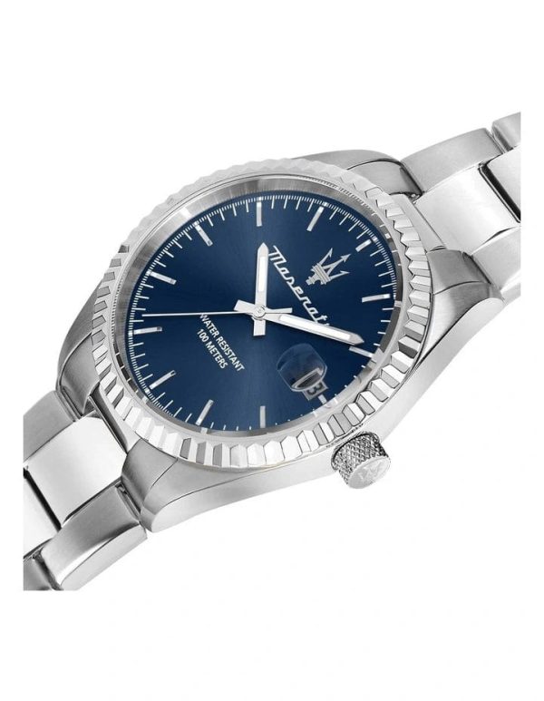 Maserati Competizione 43mm Silver Stainless Steel Watch on Sale