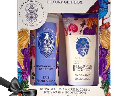 Gift Set La Florentina Bath Foam 500ml- 200ml Body Lotion Iris Discount