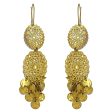 Giora  Italian Filigrain Earrings with Samll Round Pendants Fashion