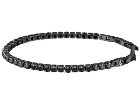 Maserati Jewels Bracelet Black with Black Zircons Online