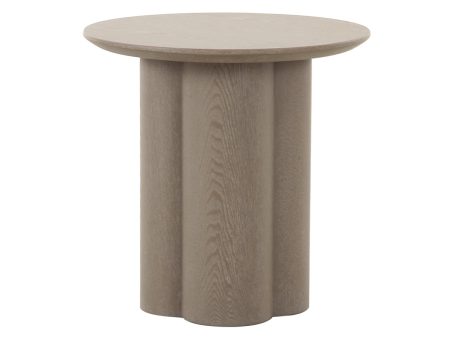 MESA LATERAL ACABADO DE MADERA BEIGE on Sale