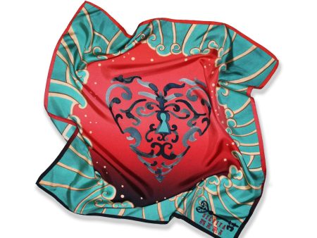 Cuore Silk Scarf By Silviya Neri Discount