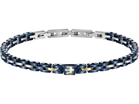 Maserati Jewels  Bracelet Blue Ceramic & Gold Elements Fashion