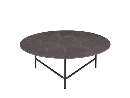 MESA DE CENTRO CON TOPE DE CERAMICA GRIS Y PATAS GRISES Online