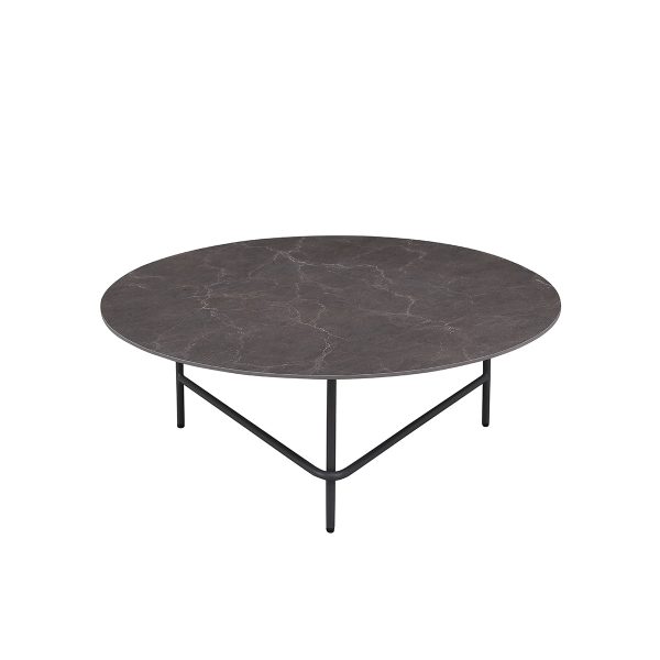 MESA DE CENTRO CON TOPE DE CERAMICA GRIS Y PATAS GRISES Online