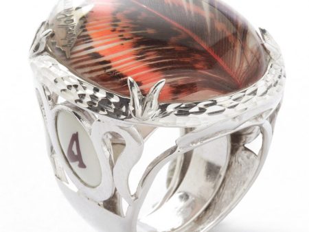 Antonella Piacenti Piuma Cabochon Silver Ring 925 For Cheap