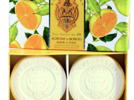 La Florentina Boboli Citrus 2 Round Soaps 115 g Online Sale