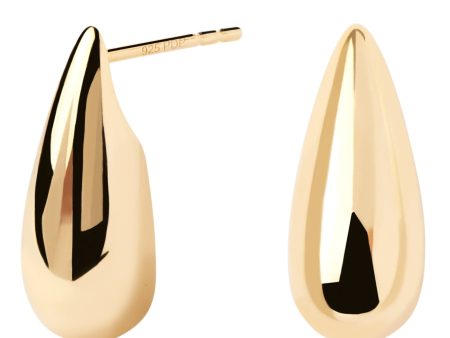 PDPaola Large Sugar Earrings 18kt Gold Plated For Cheap