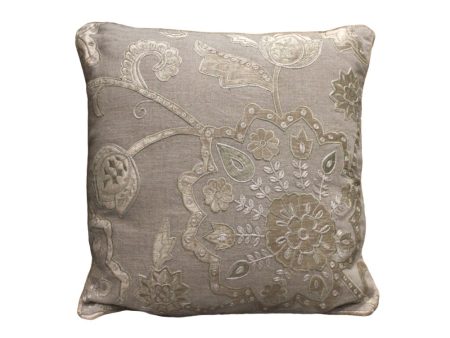 ***APPLIQUE CUSHION COVER WITH VACCUMISED FILLER For Sale