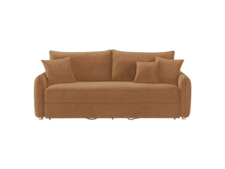 SOFA CAMA EN TELA MARRON Hot on Sale