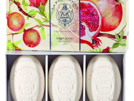 La Florentina Pomegranate 3 Bars Soap 150 g Online Sale