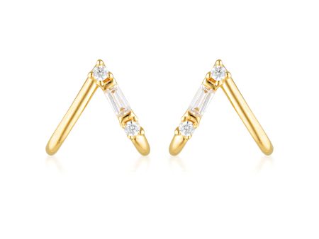 Georgini The Layered Edit Tiga Earrings Gold Online now