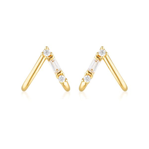 Georgini The Layered Edit Tiga Earrings Gold Online now