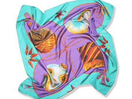 Shells Foulard Silk Scarf By Silviya Neri Online