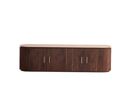 MESA DE TV CON TOPE DE MÁRMOL ARTIFICIAL Y BASE MDF Online Hot Sale