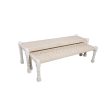 SET DE 2 BANCOS EN ACABADO MADERA Online Hot Sale