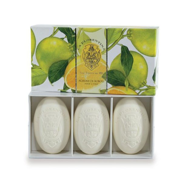 La Florentina Set of 4 Mixed 3 Oval Soaps 150 g For Sale