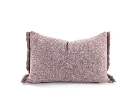 CUSHION, BOUCLE ALPACA LINEN DETAIL ON FLANGE COTTON BACK For Discount