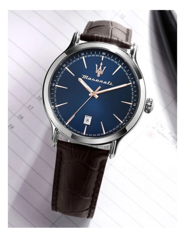 Maserati Epoca 42mm Leather Watch For Sale