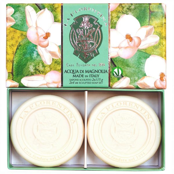 La Florentina Magnolia 2 Round Soaps 115g Discount