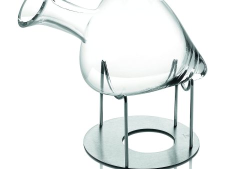 IVV Cantico Decanter La Sposa H. 29.5 Cm. Lt 0.75 Clear With Metal Stand For Discount