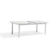 MESA DE COMEDOR EXTENDIBLE DE EXTERIOR BLANCA For Cheap