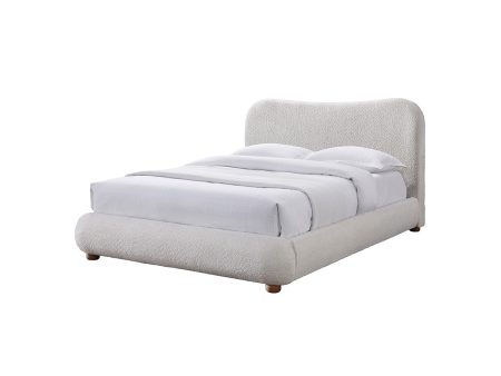 CAMA QUEEN GLUTTEN EN TELA BLANCA Sale