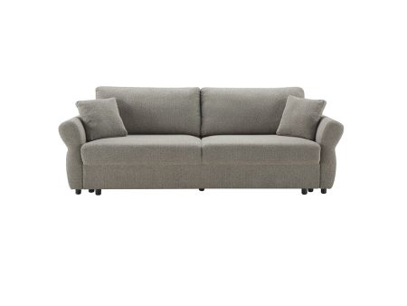 SOFA CAMA EN TELA GRIS on Sale