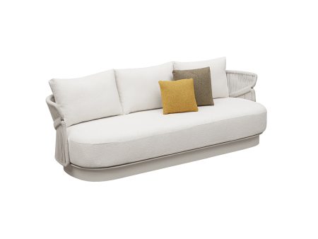 SOFA DE EXTERIOR AIO  DE TRES ASIENTOS BEIGE For Discount