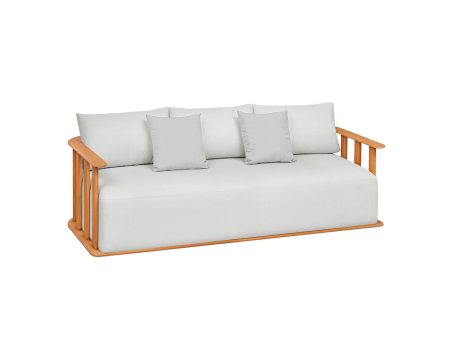 SOFA ESTACIONARIO DE EXTERIOR DE TRES ASIENTOS PALLISAD CREAM For Discount