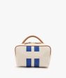 My Style Bags Berkeley Cosmetic Bag Natural With Blue Stripes For Sale