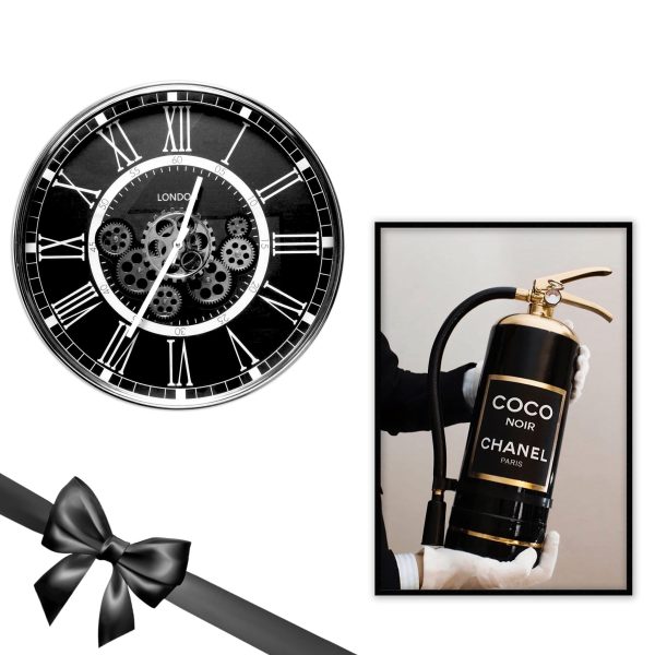 Decor Gift Set Framed Print Wall Clock Cheap