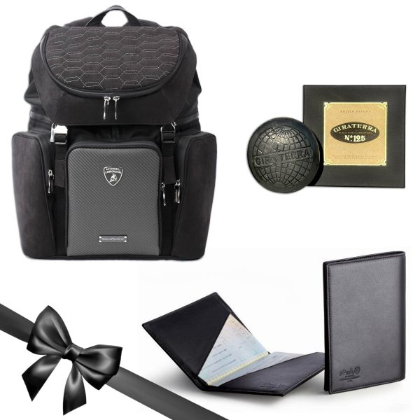 Travel Gift Set Lamborghini Giraterra Italian Leather Online Hot Sale