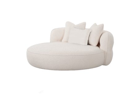 SOFA CAMA EN TELA BLANCA on Sale