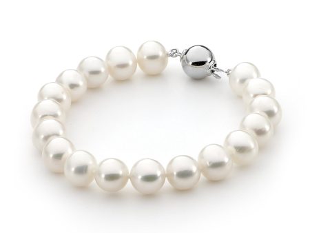 Ikecho Classic Round Freshwater Pearl Bracelet Online now