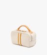 My Style Bags Berkeley Positano Cosmetic Bag Natural With Senape Stripes Hot on Sale