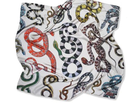 Serpenti Silk Scarf By Silviya Neri Online now