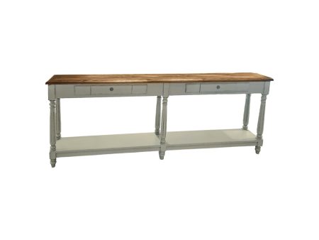 CONSOLA EN MADERA GRIS CLARO Online now