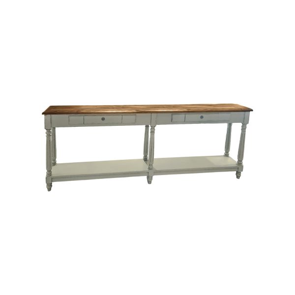 CONSOLA EN MADERA GRIS CLARO Online now