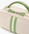 My Style Bags Berkeley Positano Cosmetic Bag Natural With Green Stripes For Discount