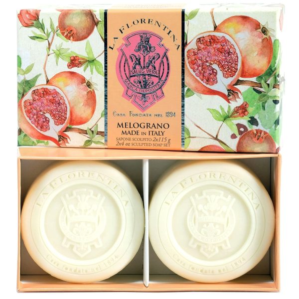 La Florentina Pomegranate 2 Round Soaps 115g Online Sale