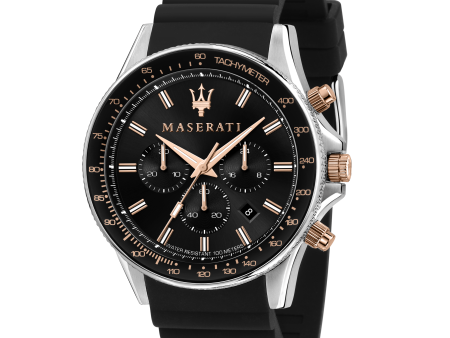 Maserati Sfida Black Dial 44mm Watch Online