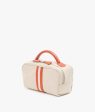 My Style Bags Berkeley Positano Cosmetic Bag Natural With Orange Stripes Online